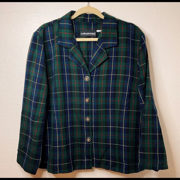 Vintage Plaid Blazer - Picture 3 of 3